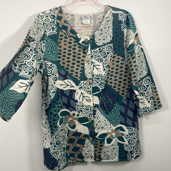 Hott Cotton Rayon Blend Tunic Top women's Small - Picture 5 of 8